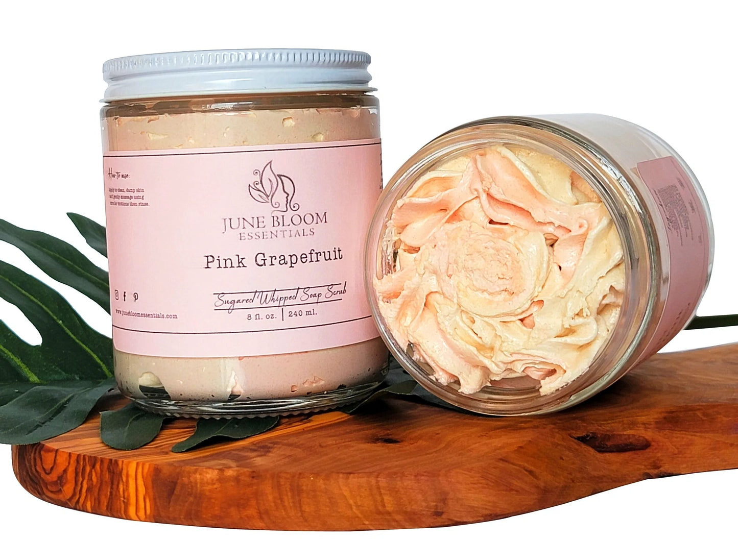 Sugared Whipped Soap Scrub-Pink Grapefruit